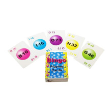 Cartões de Bingo Profissionais Revestidos de Plástico MR CHIPS - Baralho com 75 Cartões de Bingo Chamados