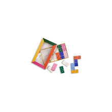 Nieuwigheid Domino-set voor volwassenen, schattige dominostenen met opbergdoos, familiespel met 28 stenen voor