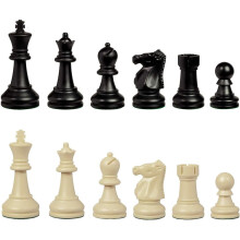 Bobby Fischer Ultimate -shakkinappulat Staunton Plastic Tournament -shakkisarja - Extra Queens Triple