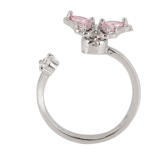 Open Ring with Rotating Decor Stackable Adjustable Index Finger Ring for Women Daily Styling Party Decoration 2