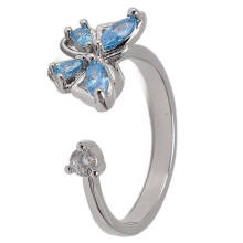Anello aperto con decorazione rotante, anello regolabile impilabile per dito indice, per donna, stile quotidiano,