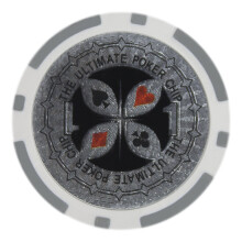 Fichas de pôquer Brybelly Holo Inlay, compósito de argila pesada de 14 gramas - Pacote com 50 (US$ 1,