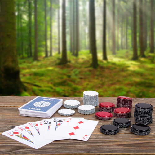 Set da poker da viaggio, set da poker da esterno, carte da gioco impermeabili 2