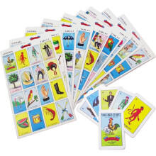Jogo de Bingo Loteria Original em Espanhol e Mexicano para 10 pessoas