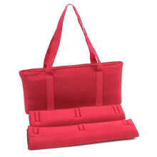 C&H Solutions Borsa morbida Mah Jongg bordeaux Borsa vuota Borsa da trasporto Mah Jongg