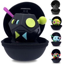 PILPOC theFube Fidget Cube Dodecagon 12 Lados - Dados Fidget Cube de Qualidade Premium com Estojo de