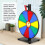 Roda de prêmios Pionites de 12 polegadas e 10 slots para mesa ou montagem na parede Fortune Spin com 2