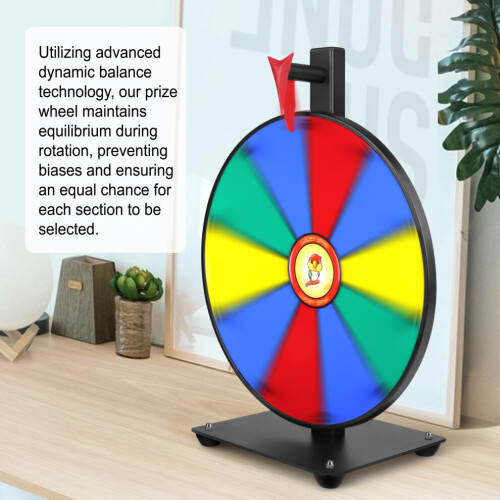 Roda de prêmios Pionites de 12 polegadas e 10 slots para mesa ou montagem na parede Fortune Spin com 1