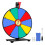 Roda de prêmios Pionites de 12 polegadas e 10 slots para mesa ou montagem na parede Fortune Spin com 1