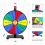 Roda de prêmios Pionites de 12 polegadas e 10 slots para mesa ou montagem na parede Fortune Spin com 4