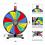 Roda de prêmios Pionites de 12 polegadas e 12 slots para mesa ou montagem na parede Fortune Spin com 4