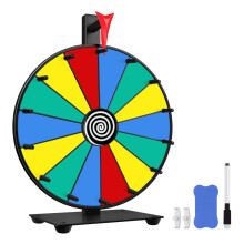 Roda de prêmios Pionites de 12 polegadas com 14 slots, mesa ou montagem na parede, Fortune Spin com