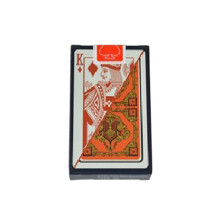 Cartas de Baralho de Plástico à Prova D'água Hold'Em Black Jack - Vermelho