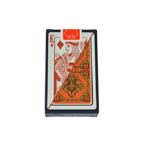 Carte da gioco impermeabili in plastica Hold'Em Black Jack Game - Rosso