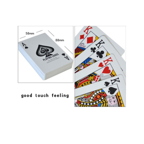Carte da gioco impermeabili in plastica Hold'Em Black Jack Game - Rosso 2
