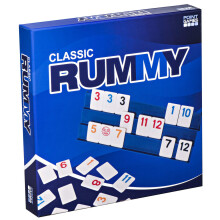Jogo de Rummy Cube Clássico da Point Games com Racks de Jogo Dobráveis Exclusivos de Três Níveis em
