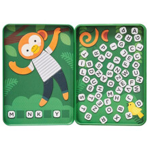 Gioco Petit Collage Hang On Monkey in scatola (con cerniera)