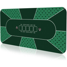 Tapete de pôquer 18090 cm, tapete de borracha para pôquer Texas Hold'em para 10 jogadores, mesa de pôquer