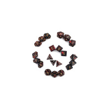 Conjunto de dados poliédricos Jogos de mesa Dados 3 conjuntos Dados 3 x 7 (21 peças) Série de dados