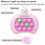 Pop It Game, giocattolo luminoso Fidget, console di gioco Quick Push, gioco Whack A Mole, puzzle di decompressione 3