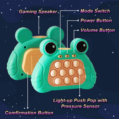 Pop It Game, giocattolo luminoso Fidget, console di gioco Quick Push, gioco Whack a Mole, puzzle di decompressione 2