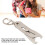 Portable Accurate Thread Size Checker Keychain Nut Bolt Size Finder Thread Verification Tool 4