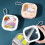 Organizer portatile per elastici per capelli, in plastica, multiuso, da tavolo, da viaggio, per accessori per 4