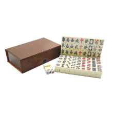 Mini set di Mahjong portatile, formato da viaggio con tessere facili da leggere