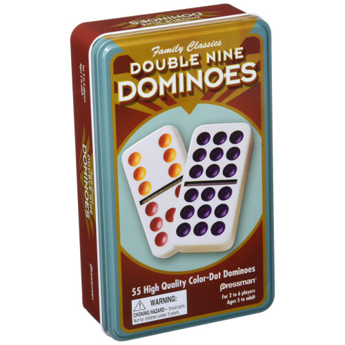 Dominos Pressman Double 9 en boîte
