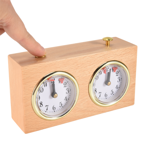 Schachtimer, professionelle Digitaluhr, tragbarer Countdown-Timer aus Holz 2