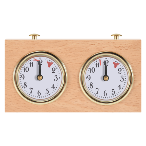 Schachtimer, professionelle Digitaluhr, tragbarer Countdown-Timer aus Holz