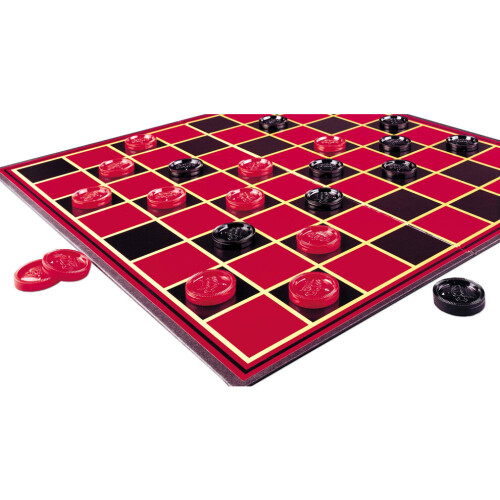 Pressman Checkers -- Classic Game With Folding Board and Interlocking Checkers  5 2
