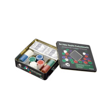 Conjunto de fichas de pôquer 100 fichas de jogo de tabuleiro Hold'em