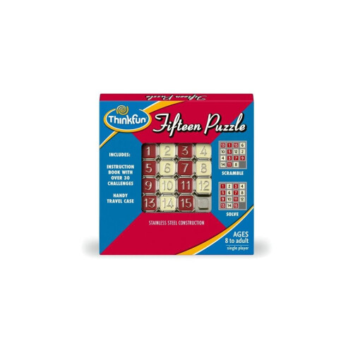 Ravensburger 44004900 ThinkFun Quinze Jogo de Viagem com Quebra-Cabeça