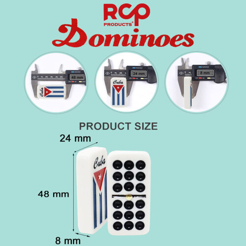Dominos Double Nine RCP PRODUCTS (Drapeau cubain) 2