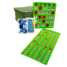 Juego de tarjetas de bingo Regal Bingo con obturador de punta de dedo y ventanas corredizas - 10 tarjetas de bingo