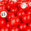 Bolas Regal Bingo-Raffle Premium Red Calling Balls com janela de fácil leitura de 7/8 (0,875) polegadas 5