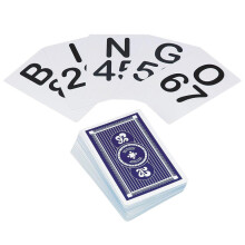 S&S:n maailmanlaajuiset Jumbo Bingo -käyntikortit. 5-3/4