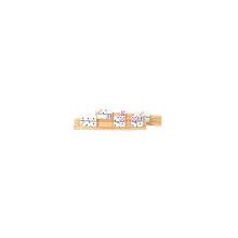 Recreatief houten accessoire spelactiviteitstoestel Domino-rek