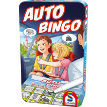 Schmidt Spiele 51434 Car Bingo, Portami con te, Gioco in Scatola di Metallo, Colorato