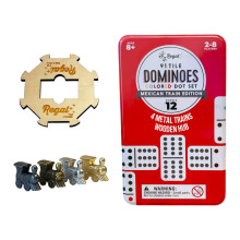 Regal Games Mexicaanse Trein Dubbele 12 Domino Set voor Volwassenen & Kinderen - Domino Spel met 91 Tegels Gekleurde