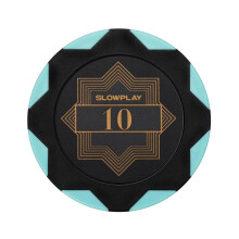 Fichas de pôquer de argila SLOWPLAY Nash Clay 14 gramas Fichas grandes de argila composta de 40 mm em