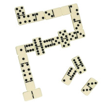 Set di domino Crazy Games | Doppio 6 Jumbo Dot con custodia riutilizzabile - Gioco da tavolo per l'intrattenimento