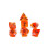 Sirius Dice SDZ001302 Fire Nebula Dice - Conjunto de 7 1