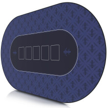 Tapete de pôquer CSL XXL - redondo - 1000 x 600 mm - mousepad XXL - jogo americano de mesa tamanho grande