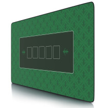 Tapete de pôquer CSL XXL ? 1000 x 600 mm - mousepad XXL - tapete de mesa tamanho grande - base de borracha