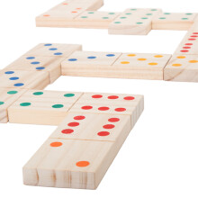 Hey Play 80-WD0013 gigantische houten dominostenenset