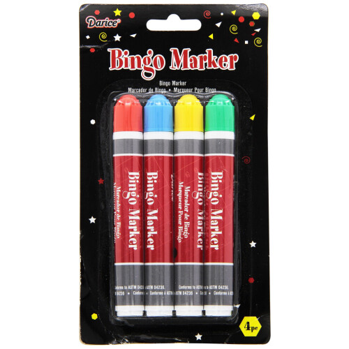 Darice 5301-87 Bingo Marker 4 Count Blue