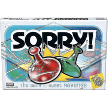 Hasbro Gaming Sorry! Parker Brothers Familienbrettspiel für 2 bis 4 Spieler ab 6 Jahren für Erwachsene, Teenager