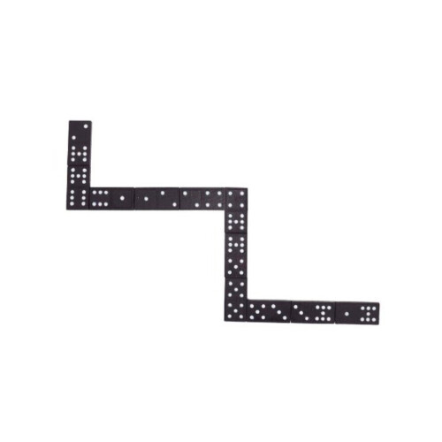 Gioco del domino in scatola di legno (55 pezzi)